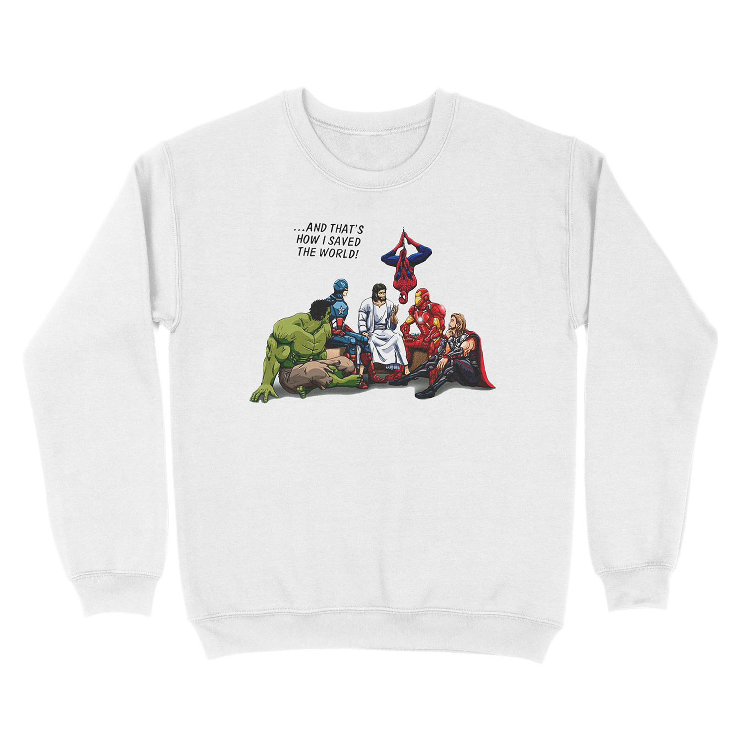 Jesus and His Heroes Friends Unisex Crewneck Sweatshirt - Image 2