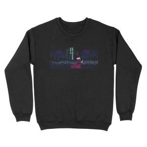 Jill Stingray VA-11 HALL-A Glitch City Unisex Crewneck Sweatshirt