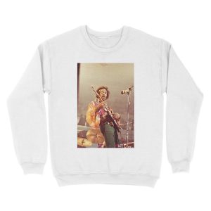 Alternative view of JimiHndrix Playing Guitar Unisex Crewneck Sweatshirt