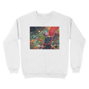 Alternative view of Jimin- red fan Unisex Crewneck Sweatshirt