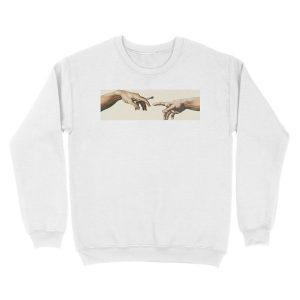 Alternative view of Joint pass - The Creation of Adam Unisex Crewneck Sweatshirt
