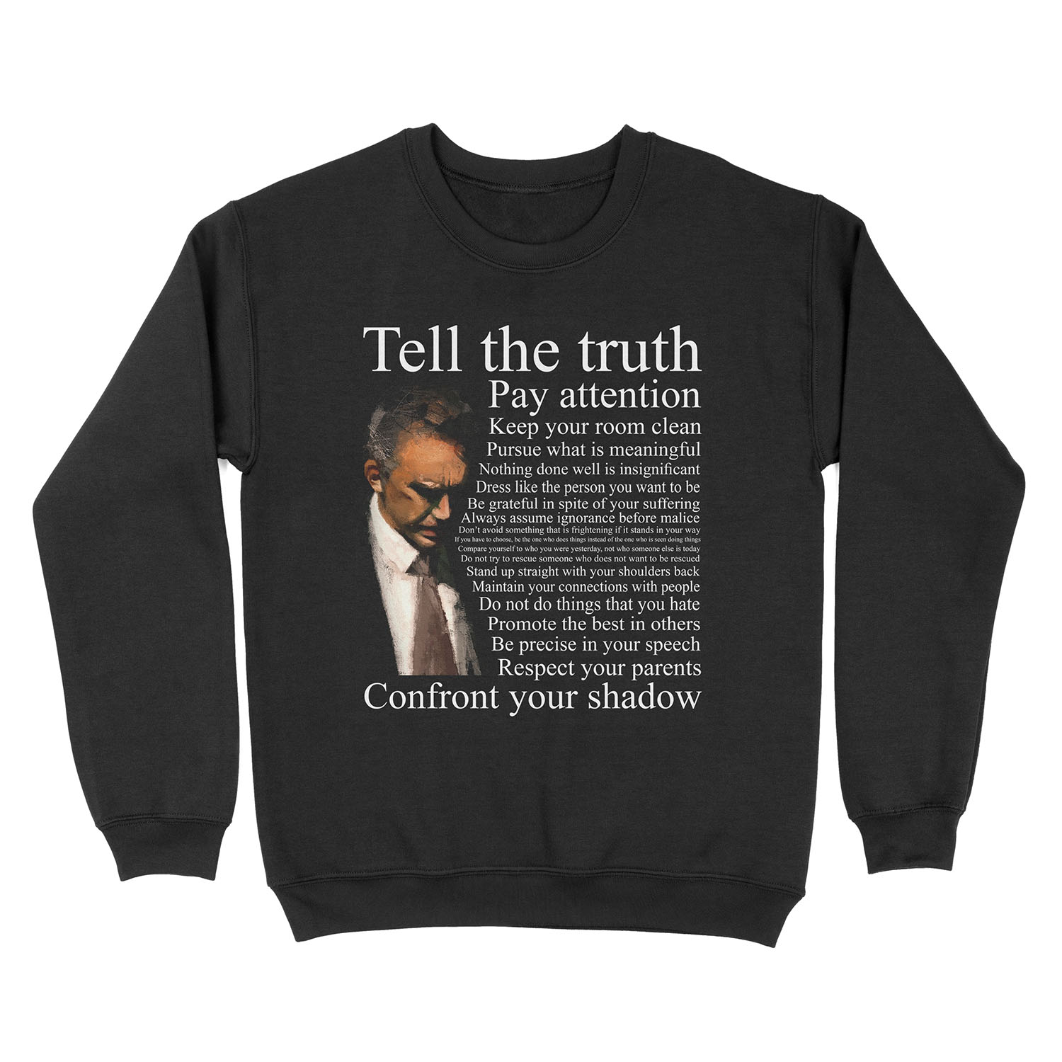 Jordan Peterson's Advice Unisex Crewneck Sweatshirt