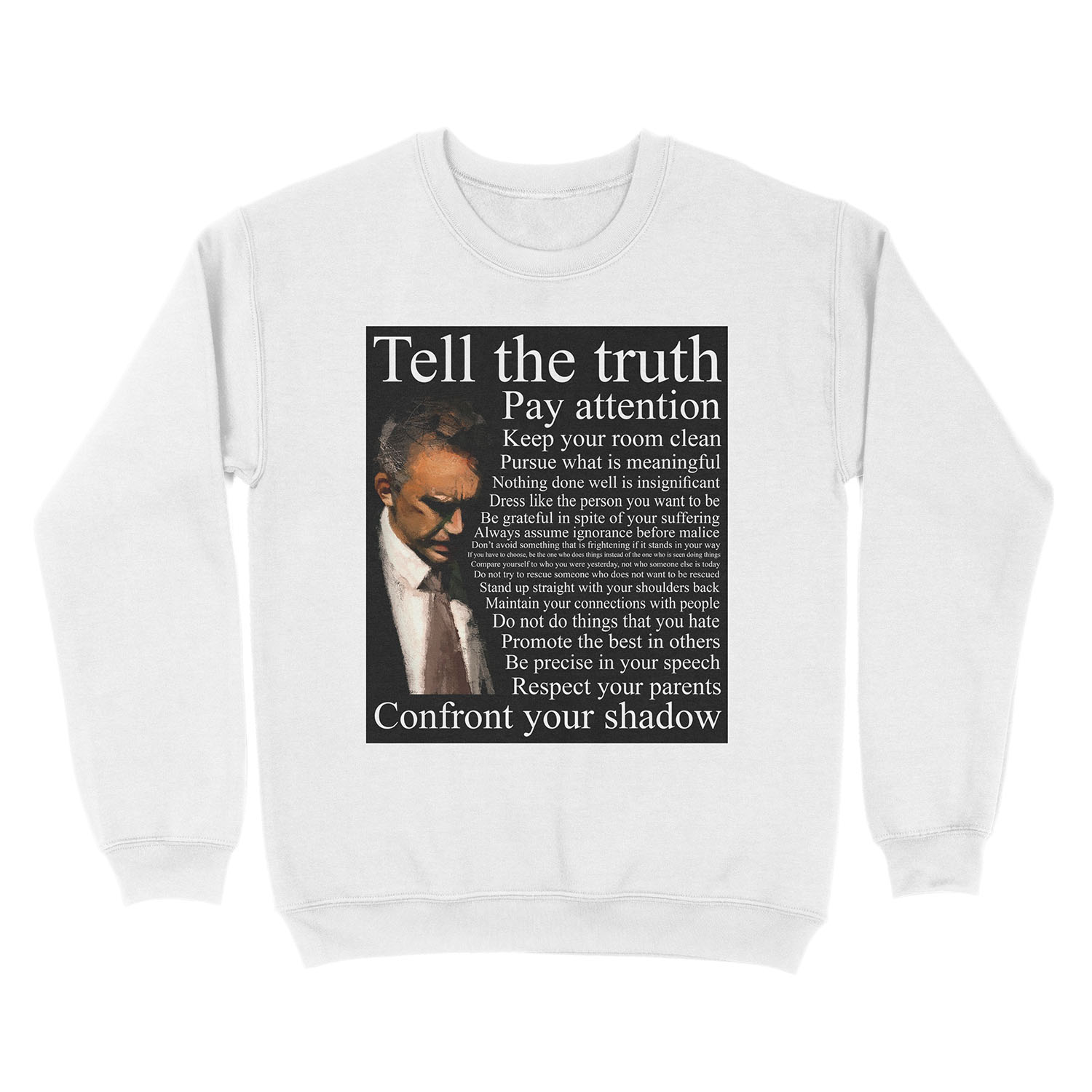 Jordan Peterson's Advice Unisex Crewneck Sweatshirt - Image 2