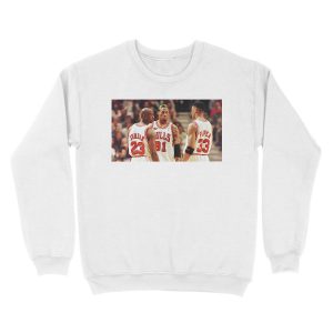Alternative view of Jordan, Pippen and Rodman Unisex Crewneck Sweatshirt