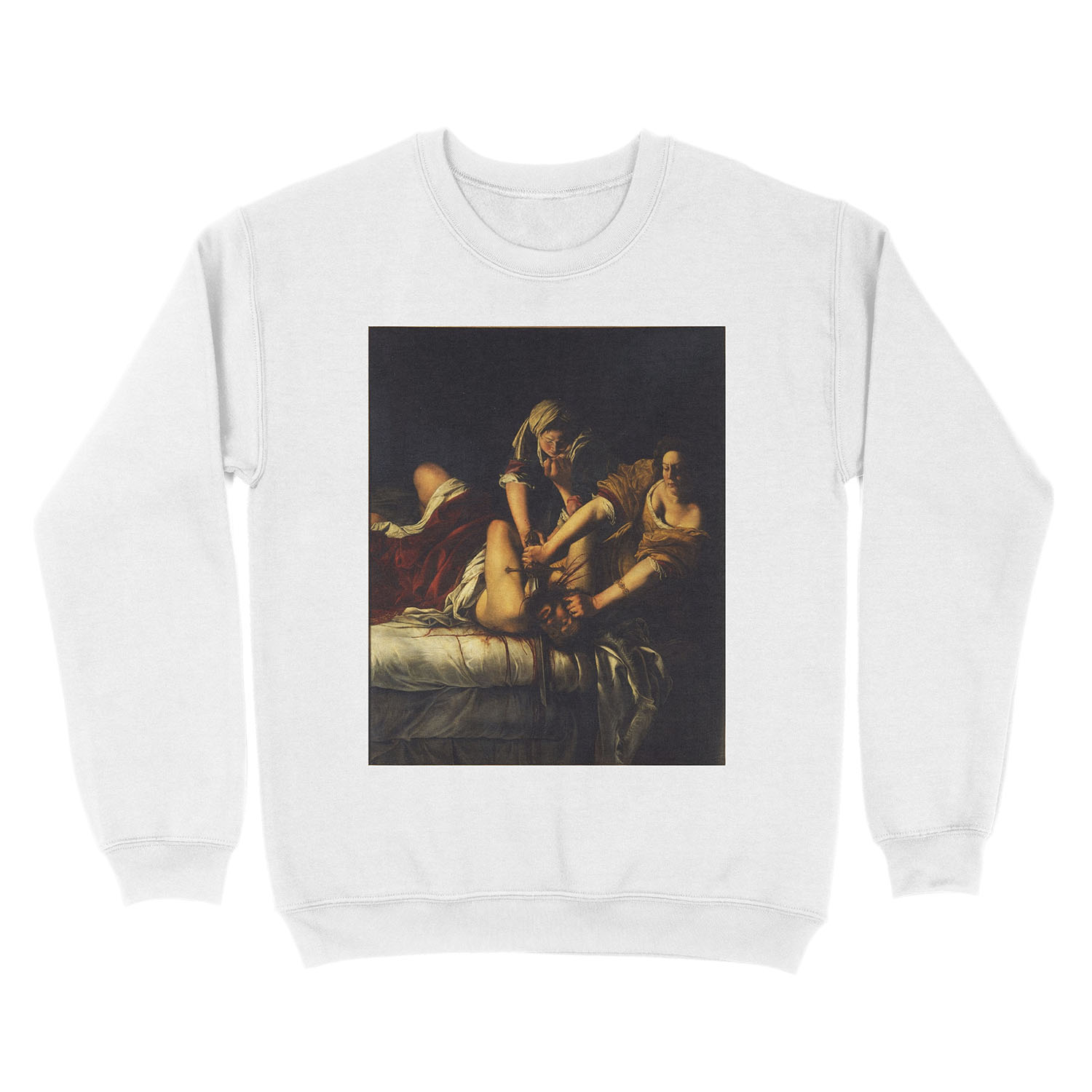 Judith Slaying Holofernes by Artemisia Gentileschi Unisex Crewneck Sweatshirt - Image 2