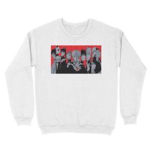 Alternative view of Jujutsu Kaisen anime characters Unisex Crewneck Sweatshirt