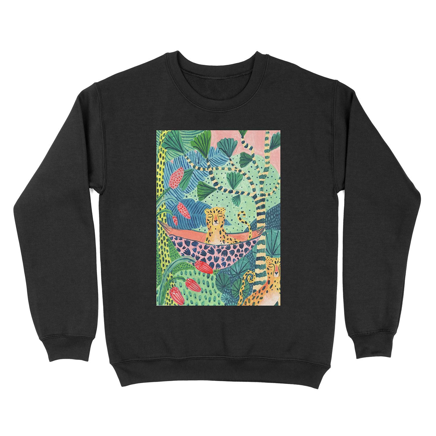 Jungle Leopard Family! Unisex Crewneck Sweatshirt