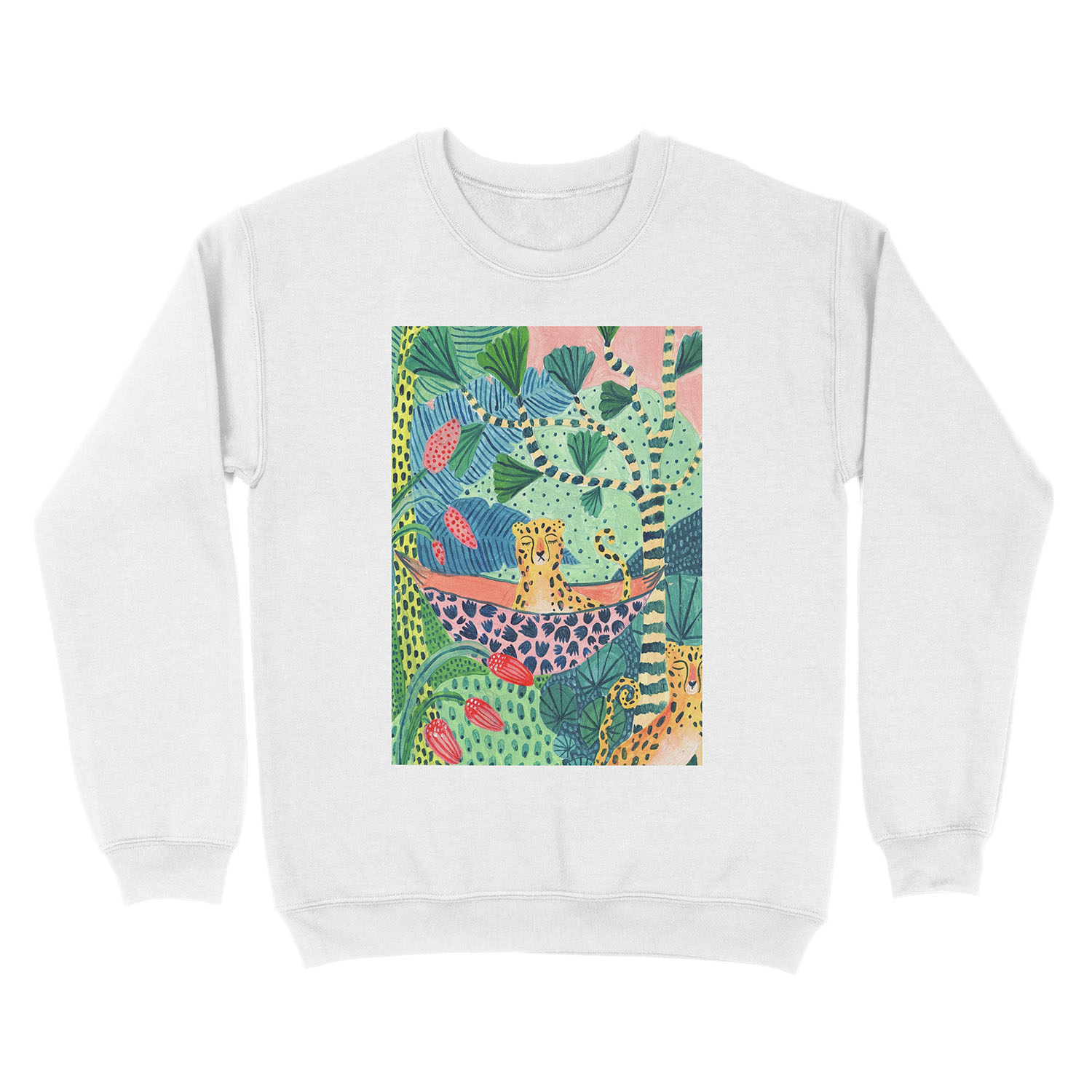Jungle Leopard Family! Unisex Crewneck Sweatshirt - Image 2