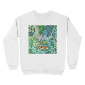 Alternative view of Jungle Tiger Unisex Crewneck Sweatshirt