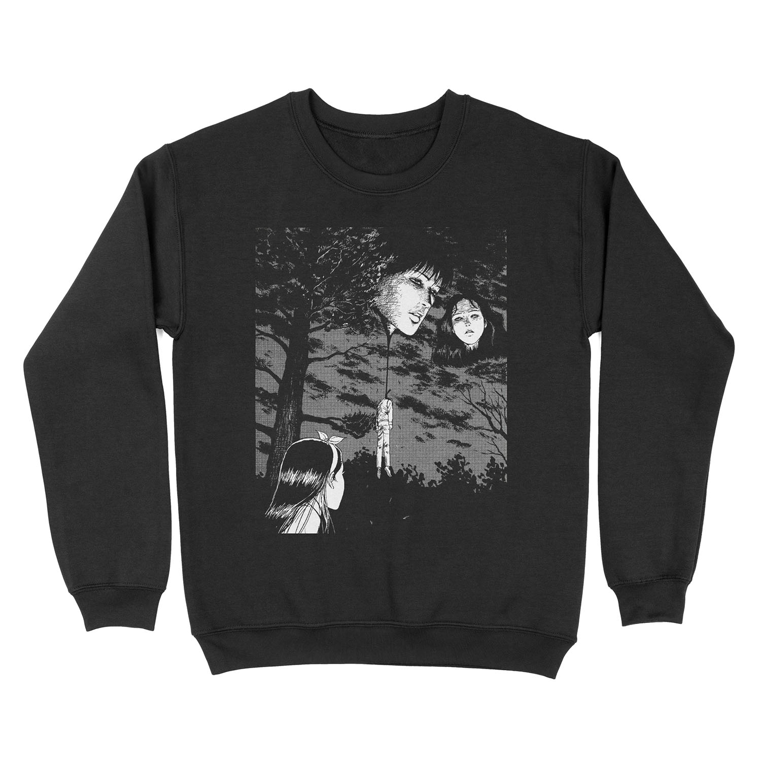 Junji Ito - Floating heads Unisex Crewneck Sweatshirt
