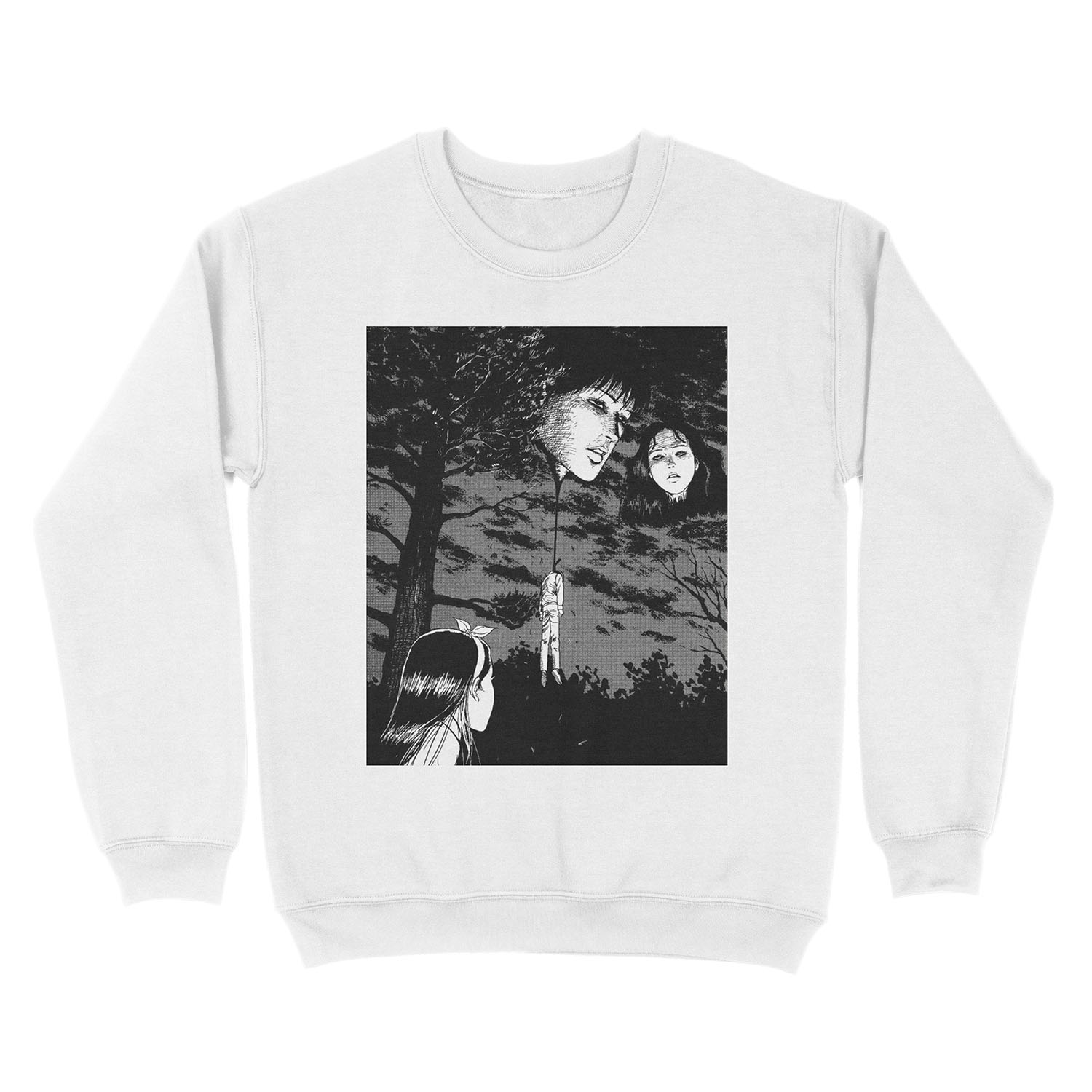 Junji Ito - Floating heads Unisex Crewneck Sweatshirt - Image 2