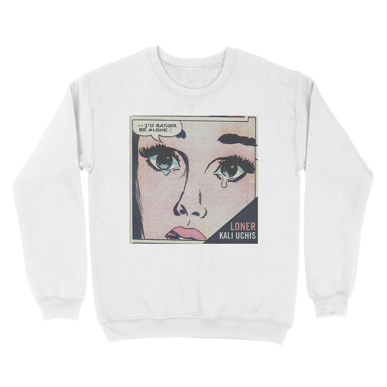 Kali Uchis "I'd Rather Be Alone" Unisex Crewneck Sweatshirt - Image 2