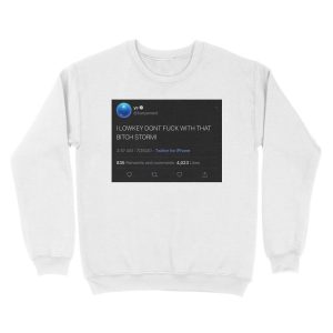 Alternative view of Kanye Tweet Unisex Crewneck Sweatshirt
