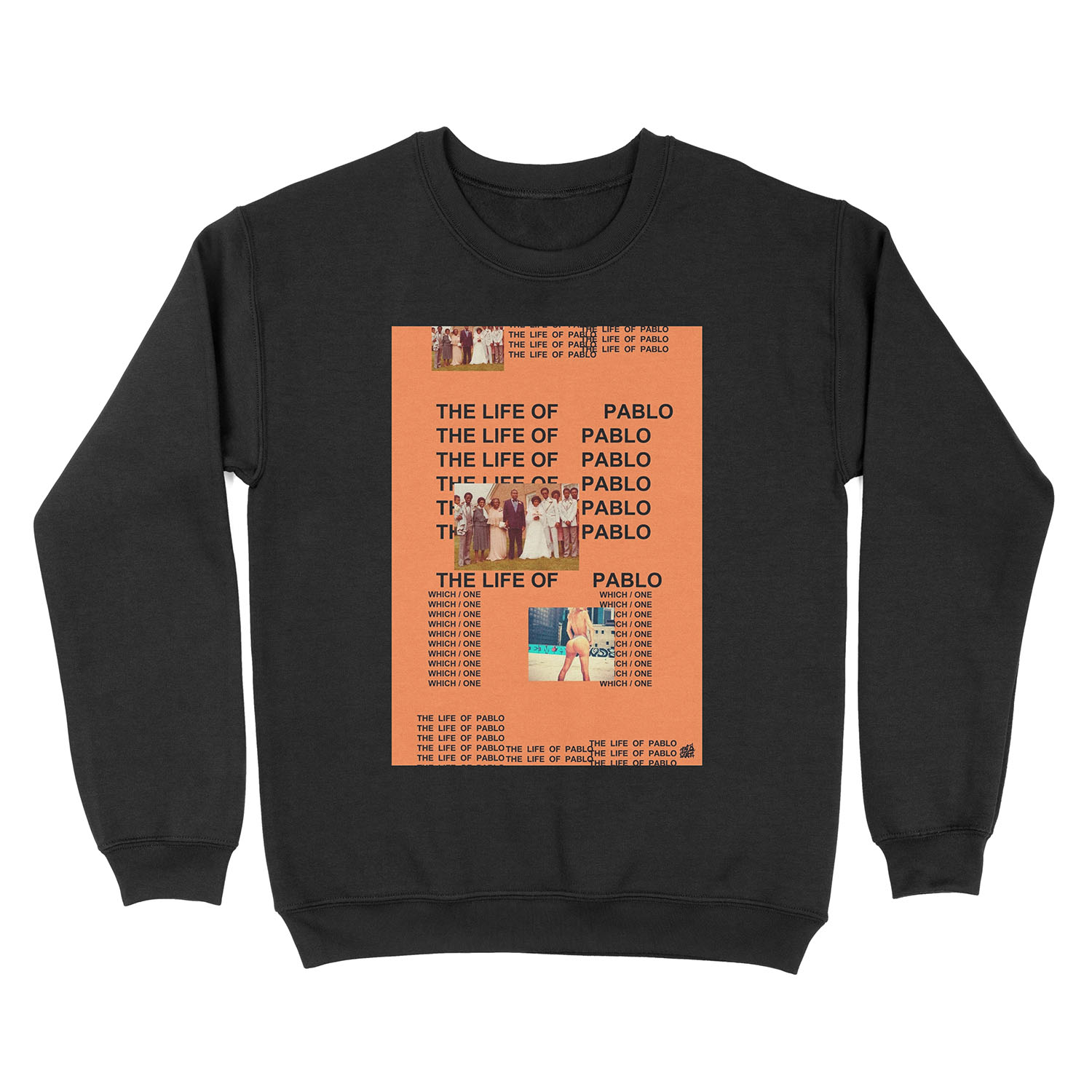 Kanye West "The Life Of Pablo" Album poster Unisex Crewneck Sweatshirt