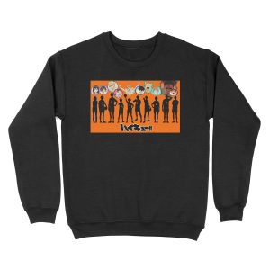 Karasuno Bubble Lineup Unisex Crewneck Sweatshirt