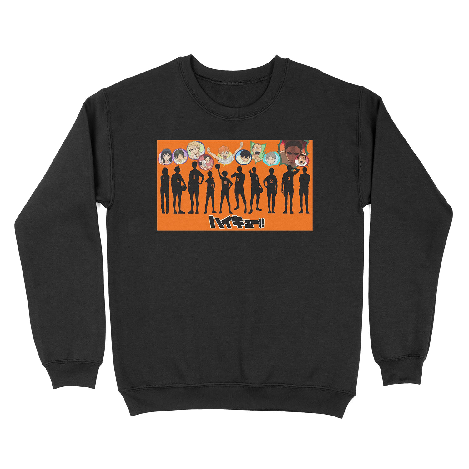 Karasuno Bubble Lineup Unisex Crewneck Sweatshirt