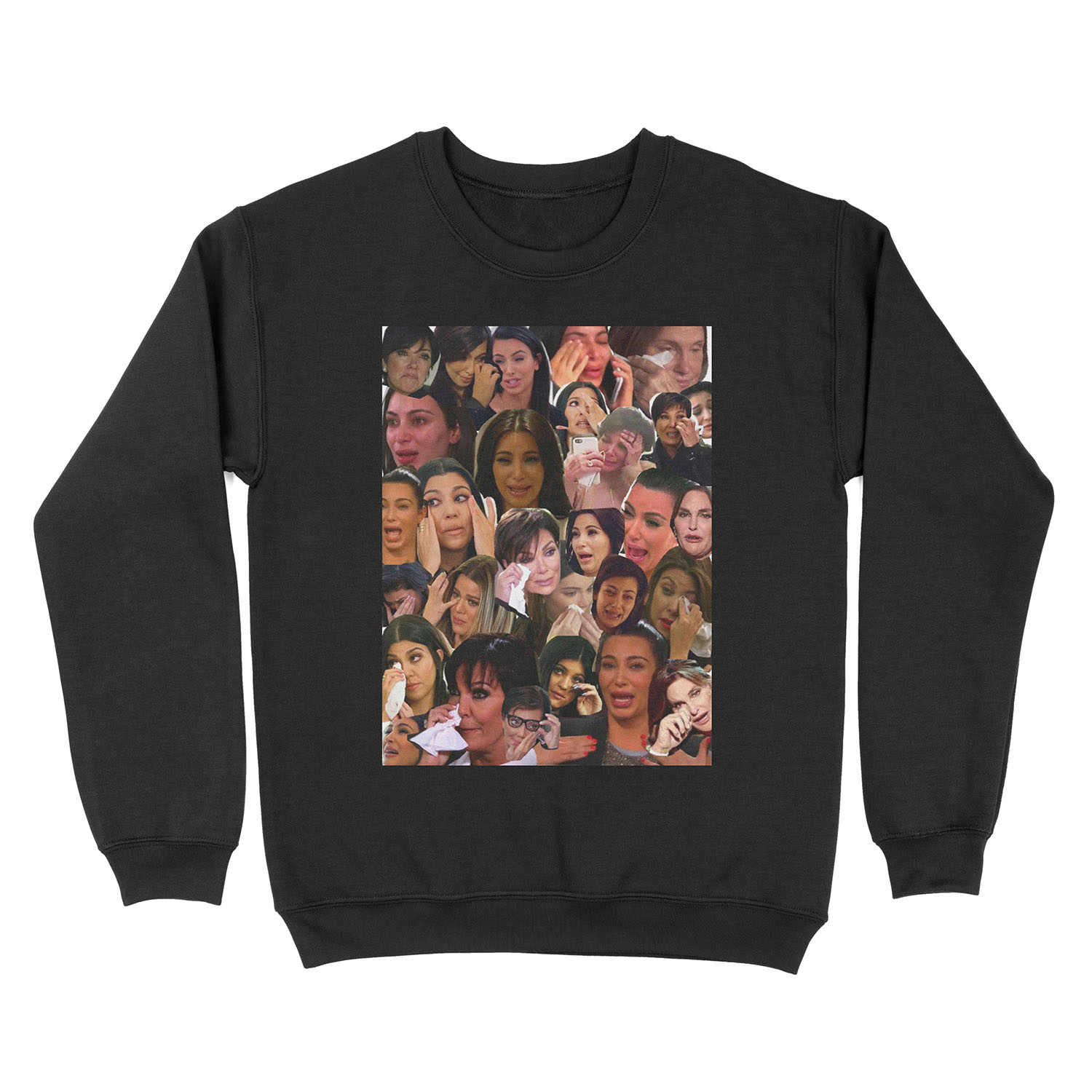 Kardashian's Crying Collage Unisex Crewneck Sweatshirt