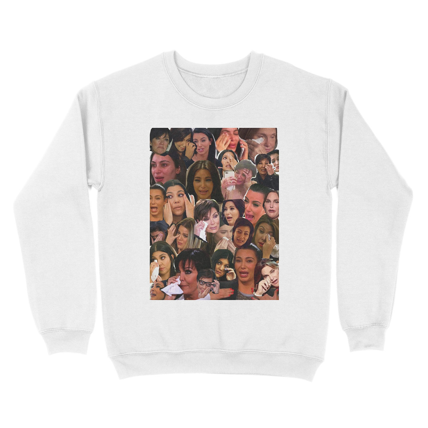 Kardashian's Crying Collage Unisex Crewneck Sweatshirt - Image 2