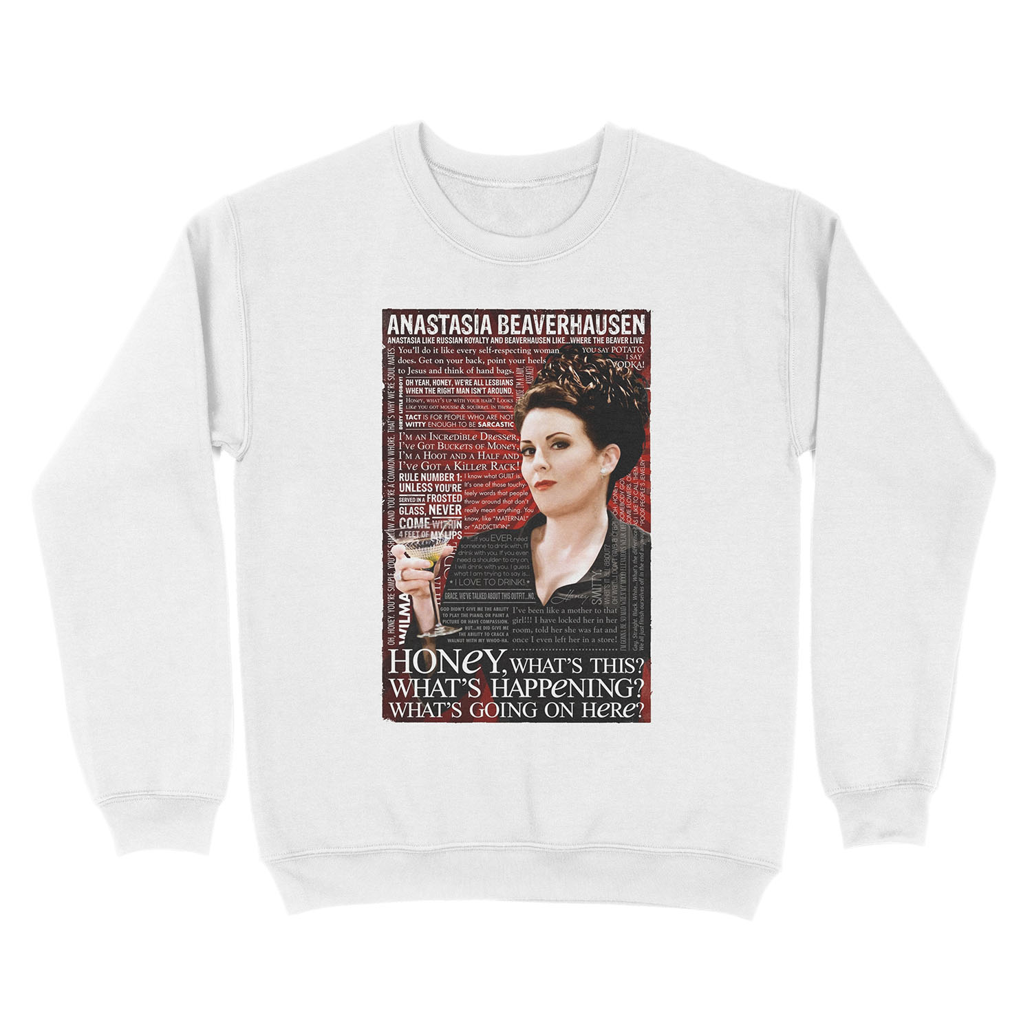 Karen Walker. Will & Grace. Campy. Gay. Drag Unisex Crewneck Sweatshirt - Image 2