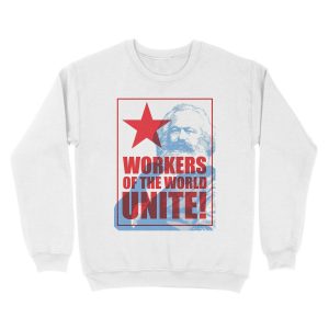 Alternative view of Karl Marx - Workers of the World Unite! Unisex Crewneck Sweatshirt