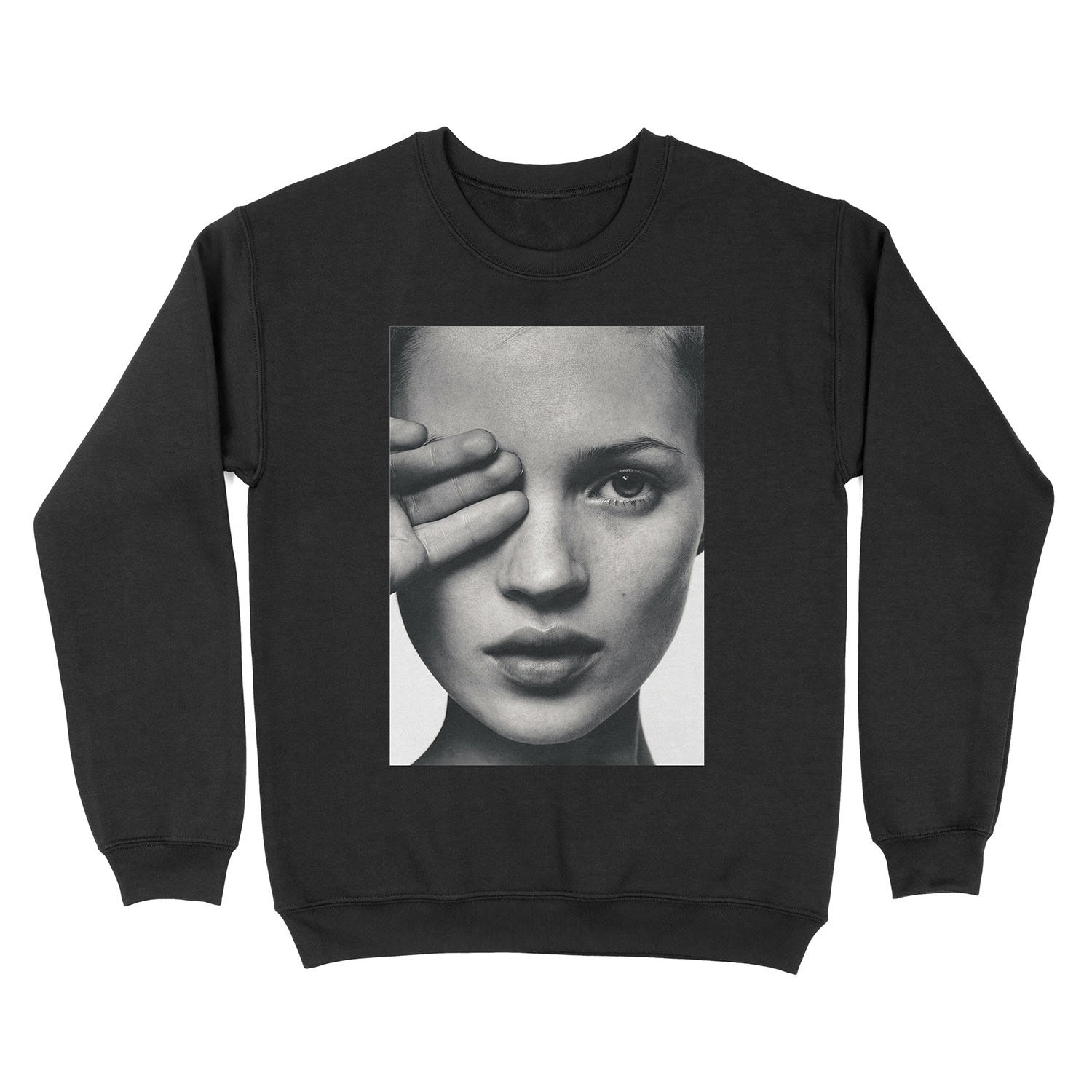 Kate Moss fashion print, Scandinavian poster Unisex Crewneck Sweatshirt