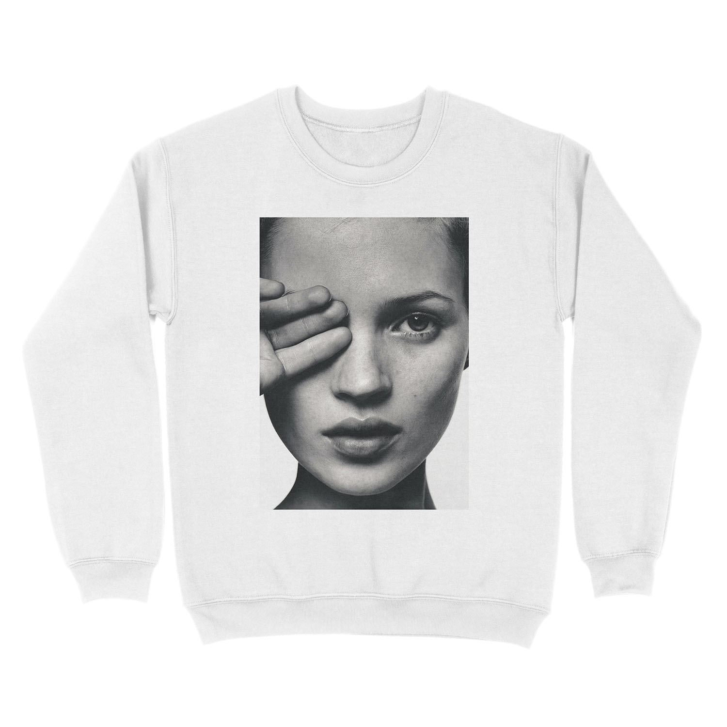 Kate Moss fashion print, Scandinavian poster Unisex Crewneck Sweatshirt - Image 2