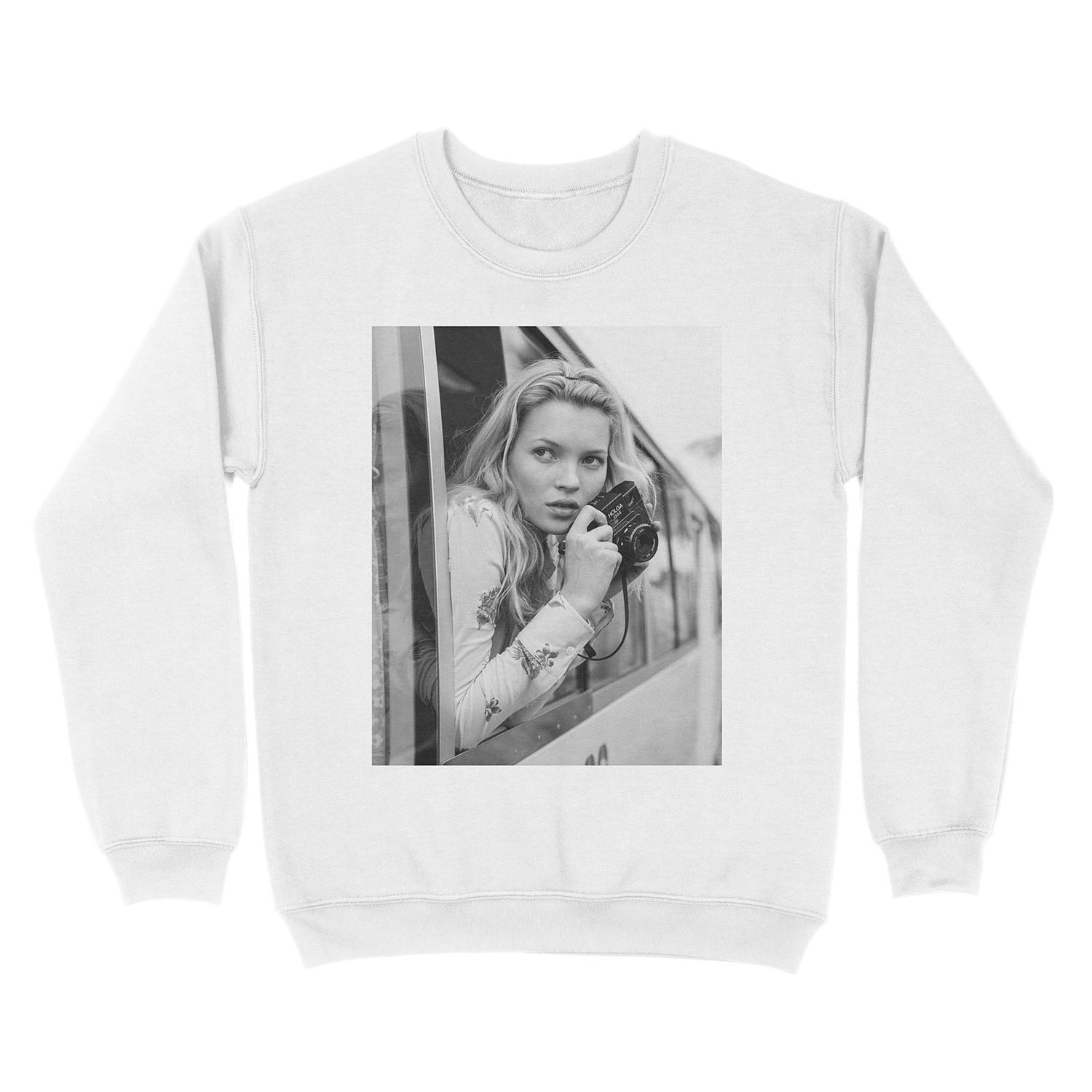 KATE MOSS photo, photographer Unisex Crewneck Sweatshirt - Image 2