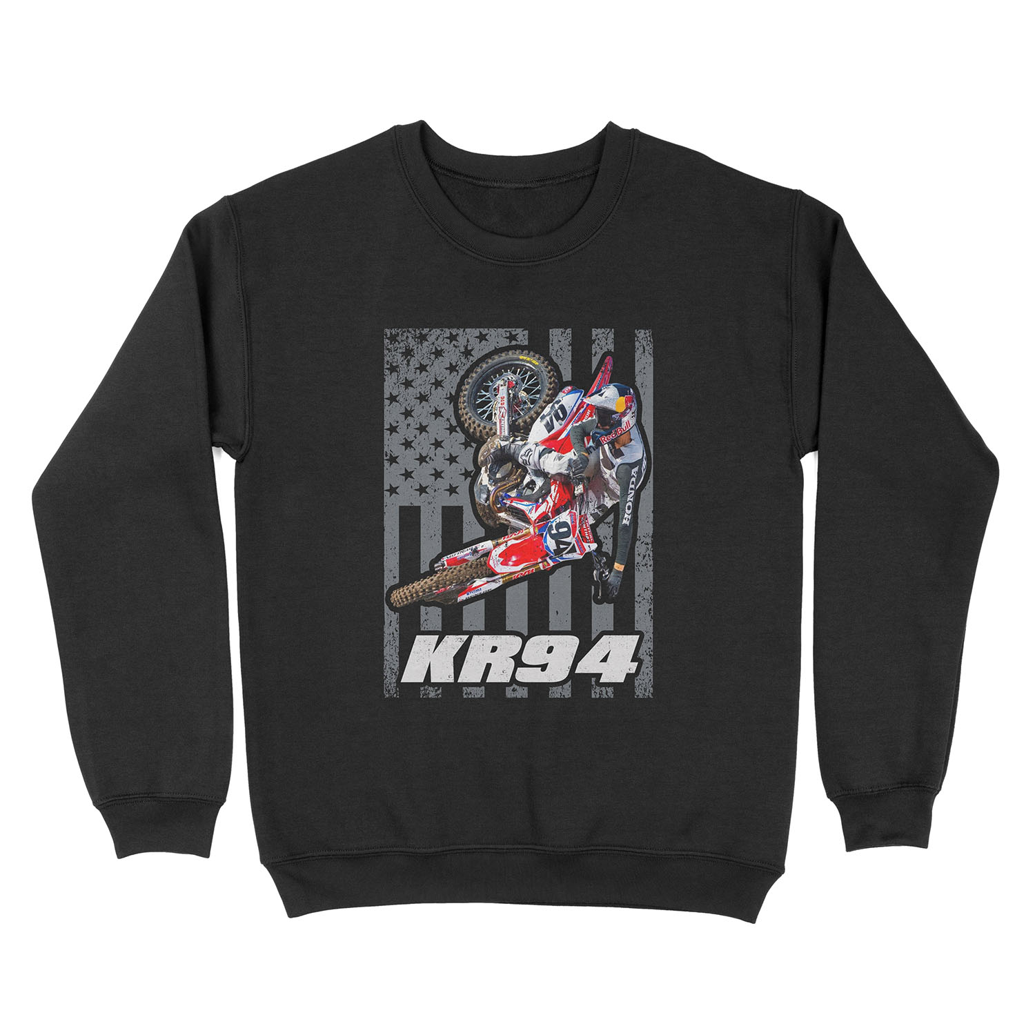 Ken Roczen KR94 American Flag 450 94 USA Supercross Champion Unisex Crewneck Sweatshirt
