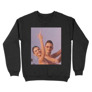 Kendall Jenner and Bella Hadid Unisex Crewneck Sweatshirt