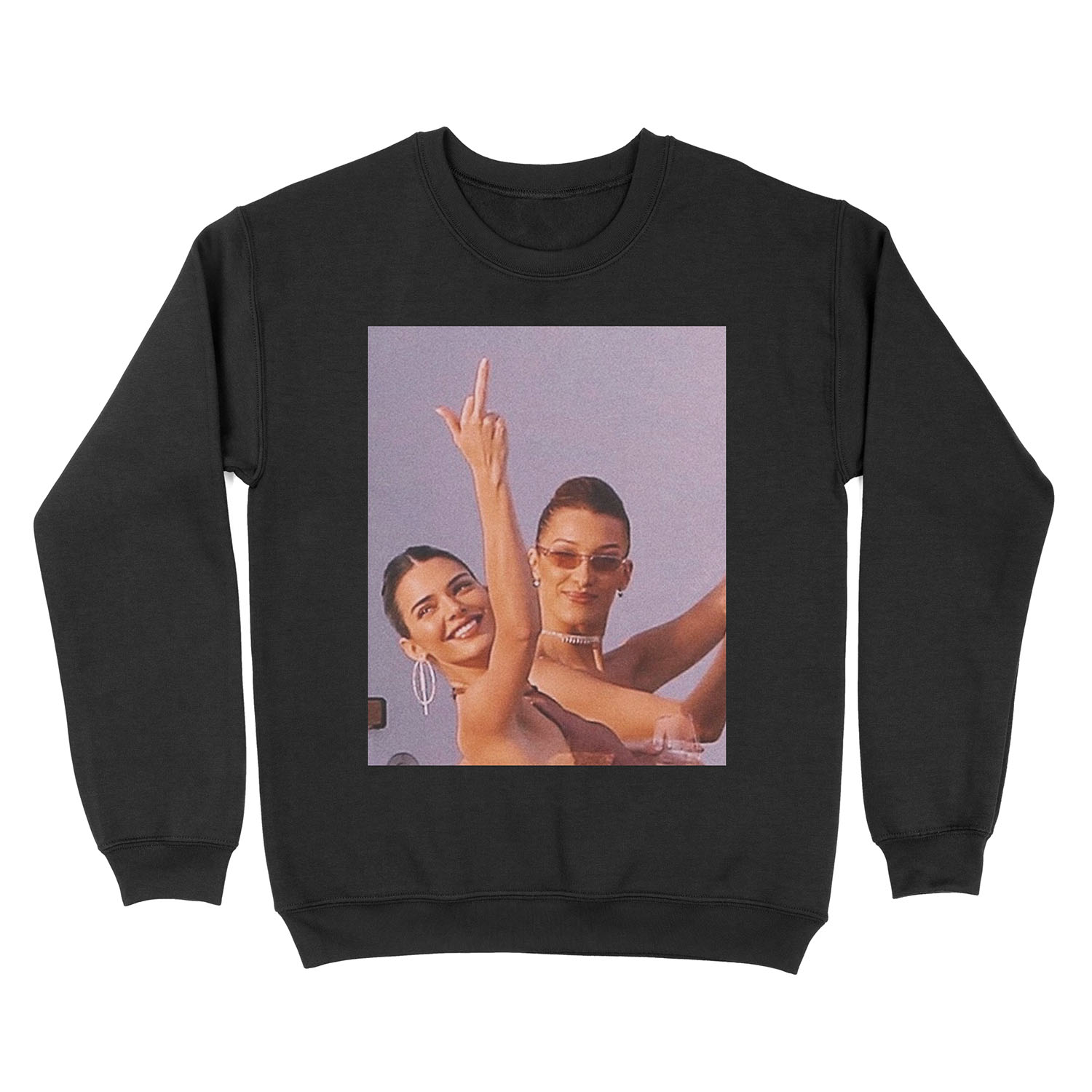 Kendall Jenner and Bella Hadid Unisex Crewneck Sweatshirt