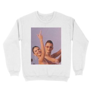 Alternative view of Kendall Jenner and Bella Hadid Unisex Crewneck Sweatshirt