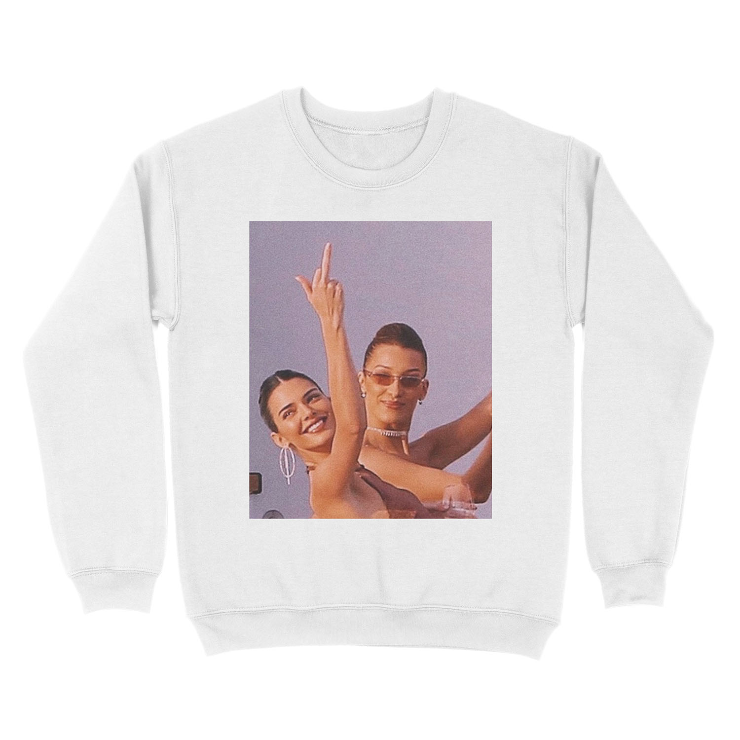 Kendall Jenner and Bella Hadid Unisex Crewneck Sweatshirt - Image 2