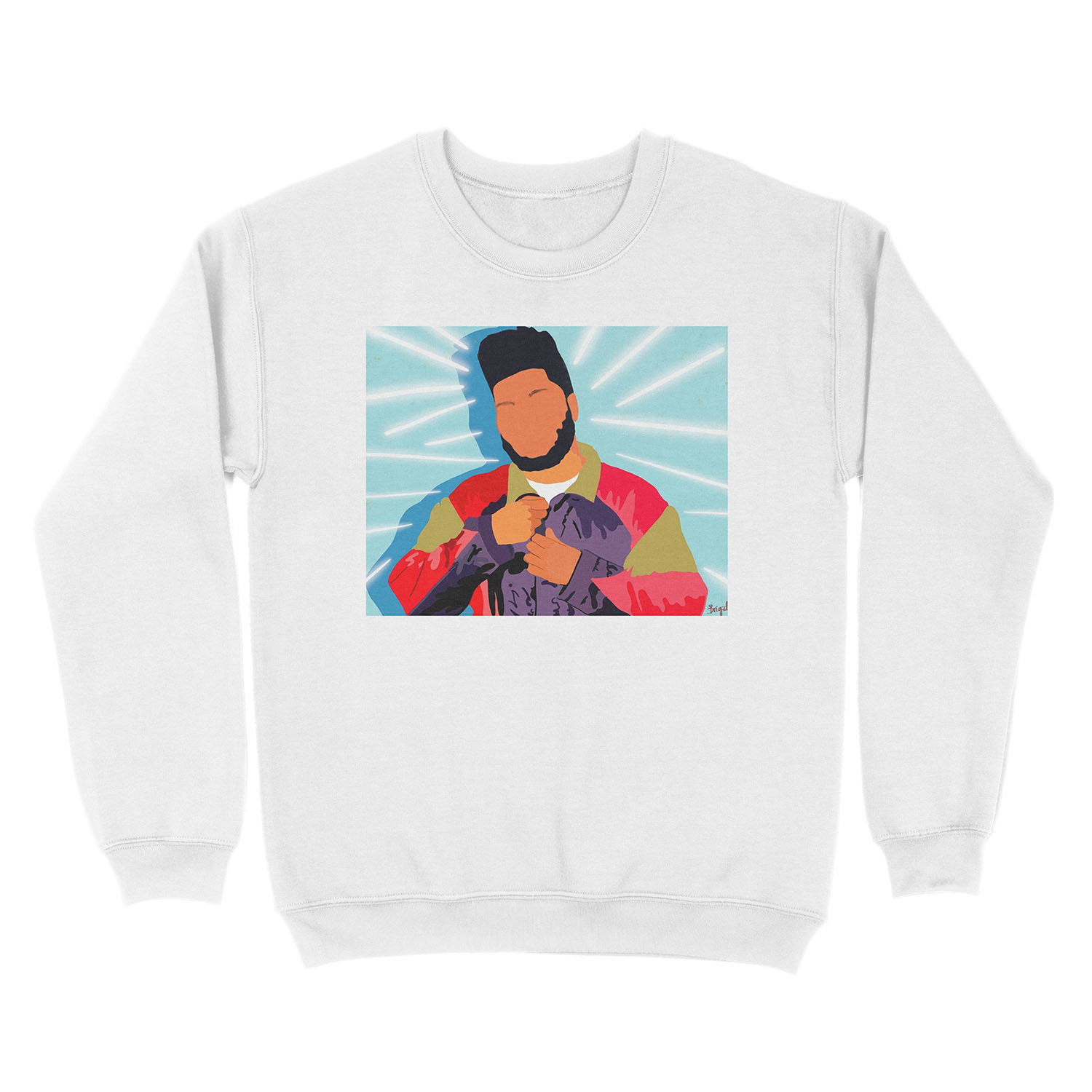 khalid art Unisex Crewneck Sweatshirt - Image 2