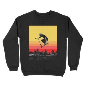 Kick Scooter sunset Unisex Crewneck Sweatshirt