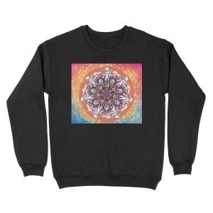 Kids See Ghosts Mandala Unisex Crewneck Sweatshirt