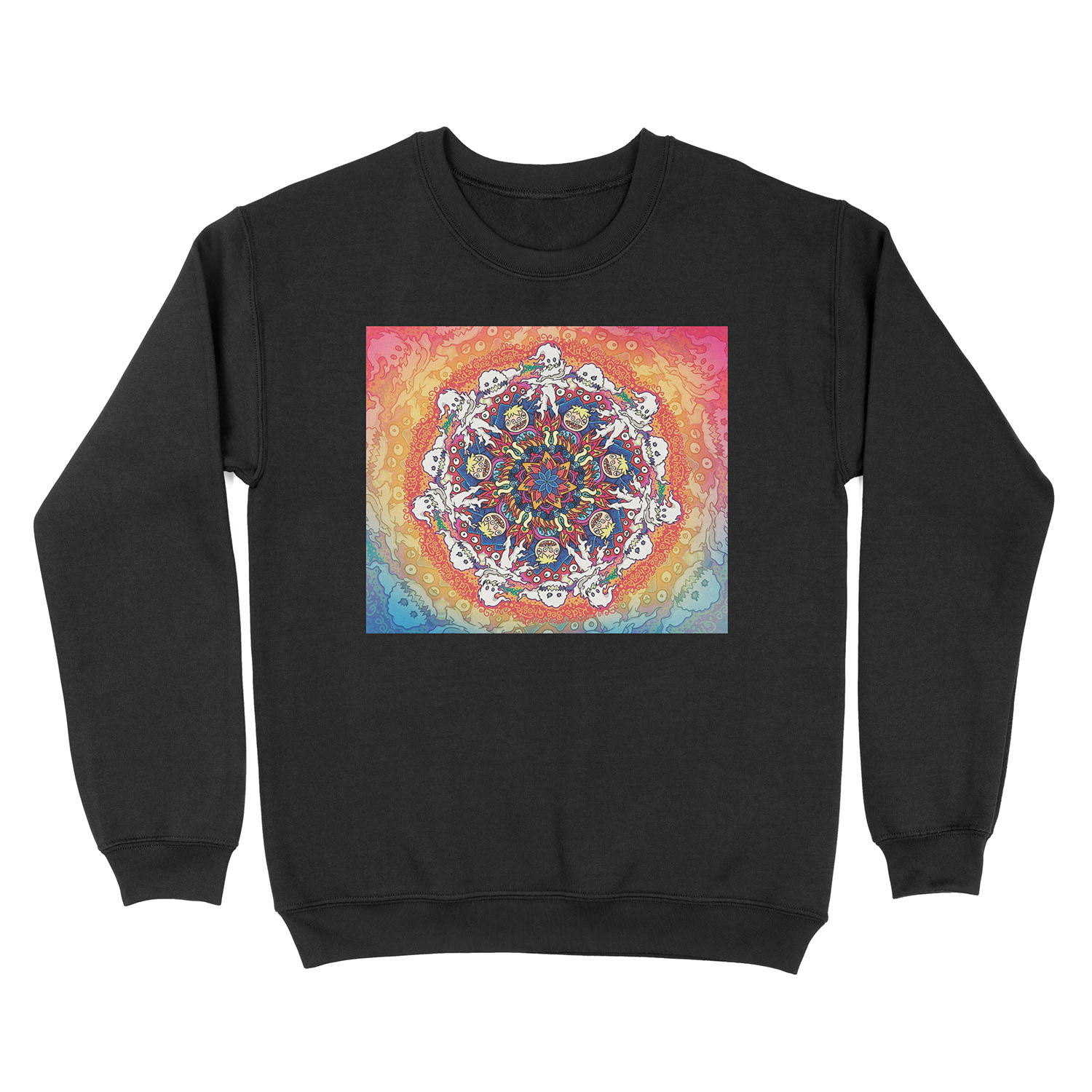 Kids See Ghosts Mandala Unisex Crewneck Sweatshirt