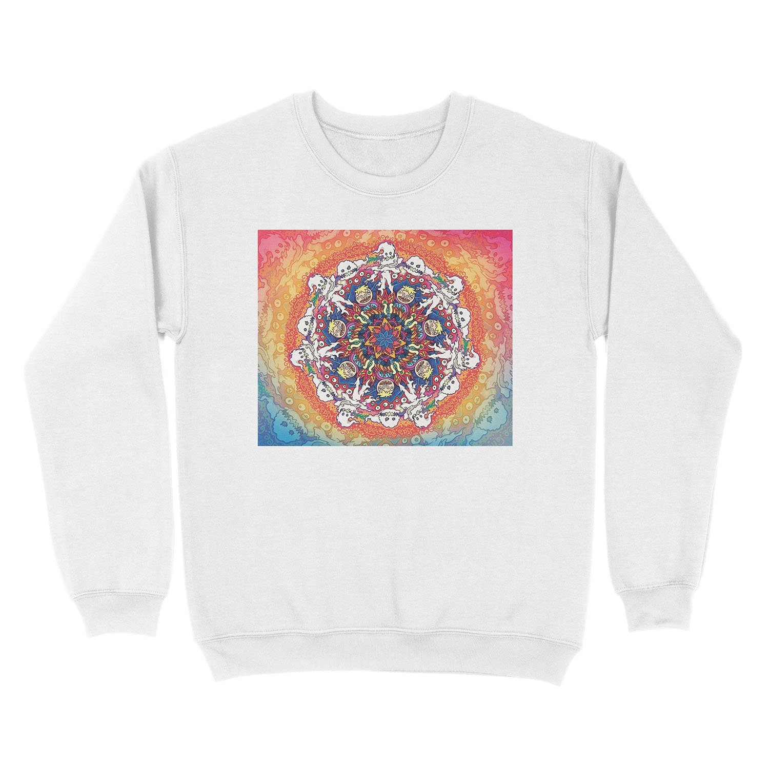 Kids See Ghosts Mandala Unisex Crewneck Sweatshirt - Image 2