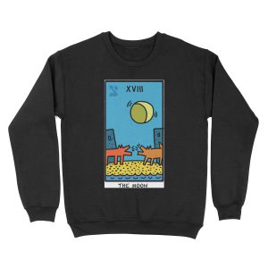 Kieth Haring Moon Tarot Unisex Crewneck Sweatshirt