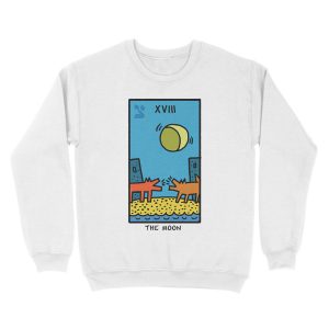 Alternative view of Kieth Haring Moon Tarot Unisex Crewneck Sweatshirt