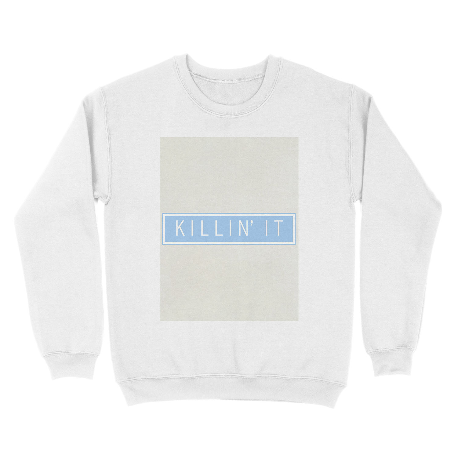 killin' it - pastel blue Unisex Crewneck Sweatshirt - Image 2