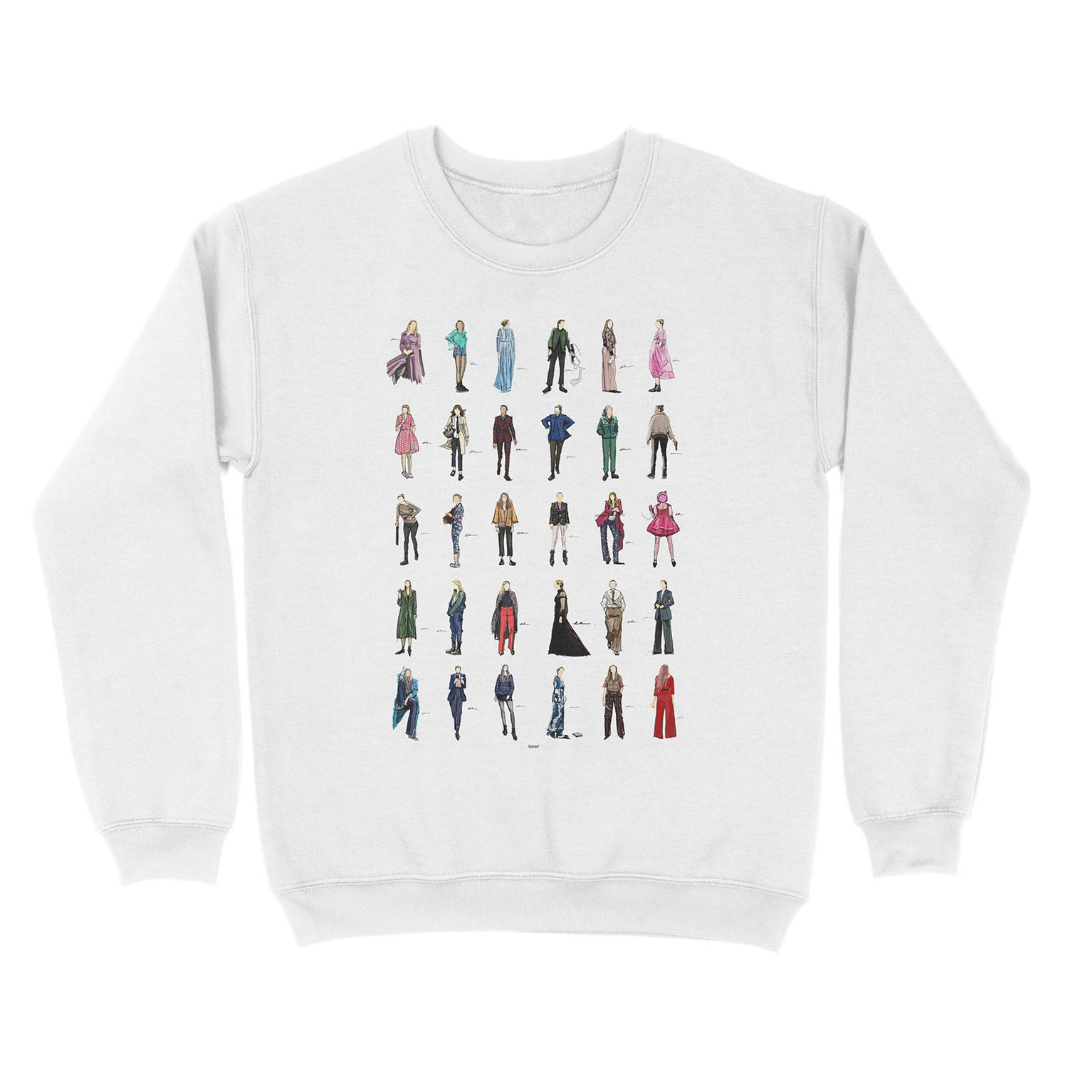 killing eve villanelle fashion looks version2 Unisex Crewneck Sweatshirt - Image 2