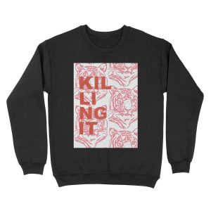 Killing It Tiger Print Unisex Crewneck Sweatshirt