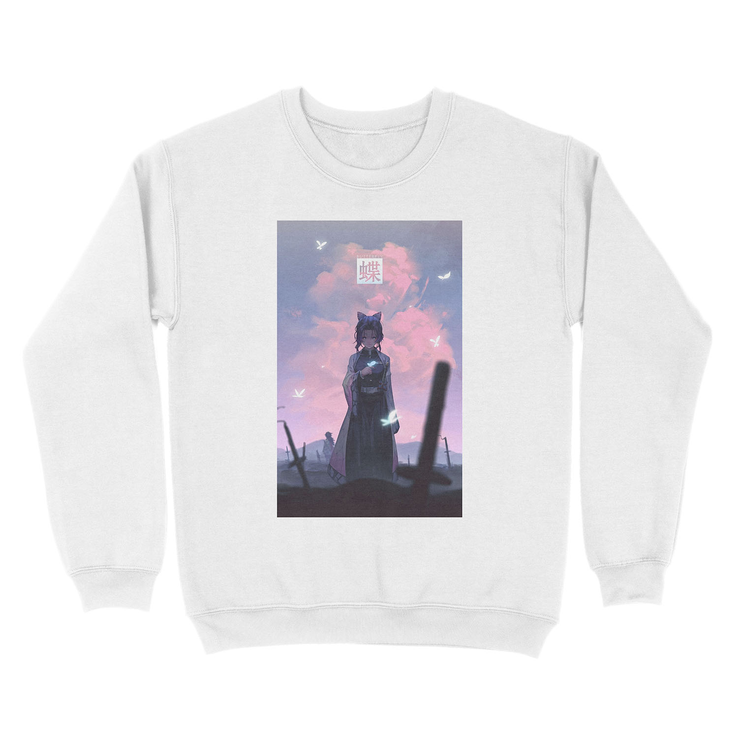 Kimetsu no Yaiba / Demon Slayer / Shinobu Kocho Unisex Crewneck Sweatshirt - Image 2