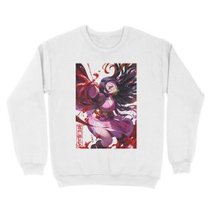 Alternative view of Kimetsu no Yaiba Nezuko Unisex Crewneck Sweatshirt