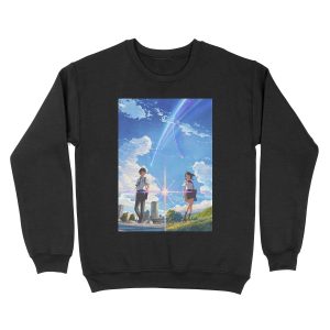 kimi no na wa // your name front textless BEST RES Unisex Crewneck Sweatshirt