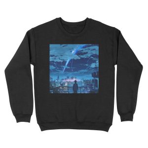 kimi no na wa // your name Taki Stars Balcony Unisex Crewneck Sweatshirt