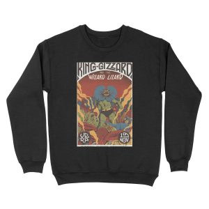 King Gizzard and the Lizard Wizard tour poster Unisex Crewneck Sweatshirt