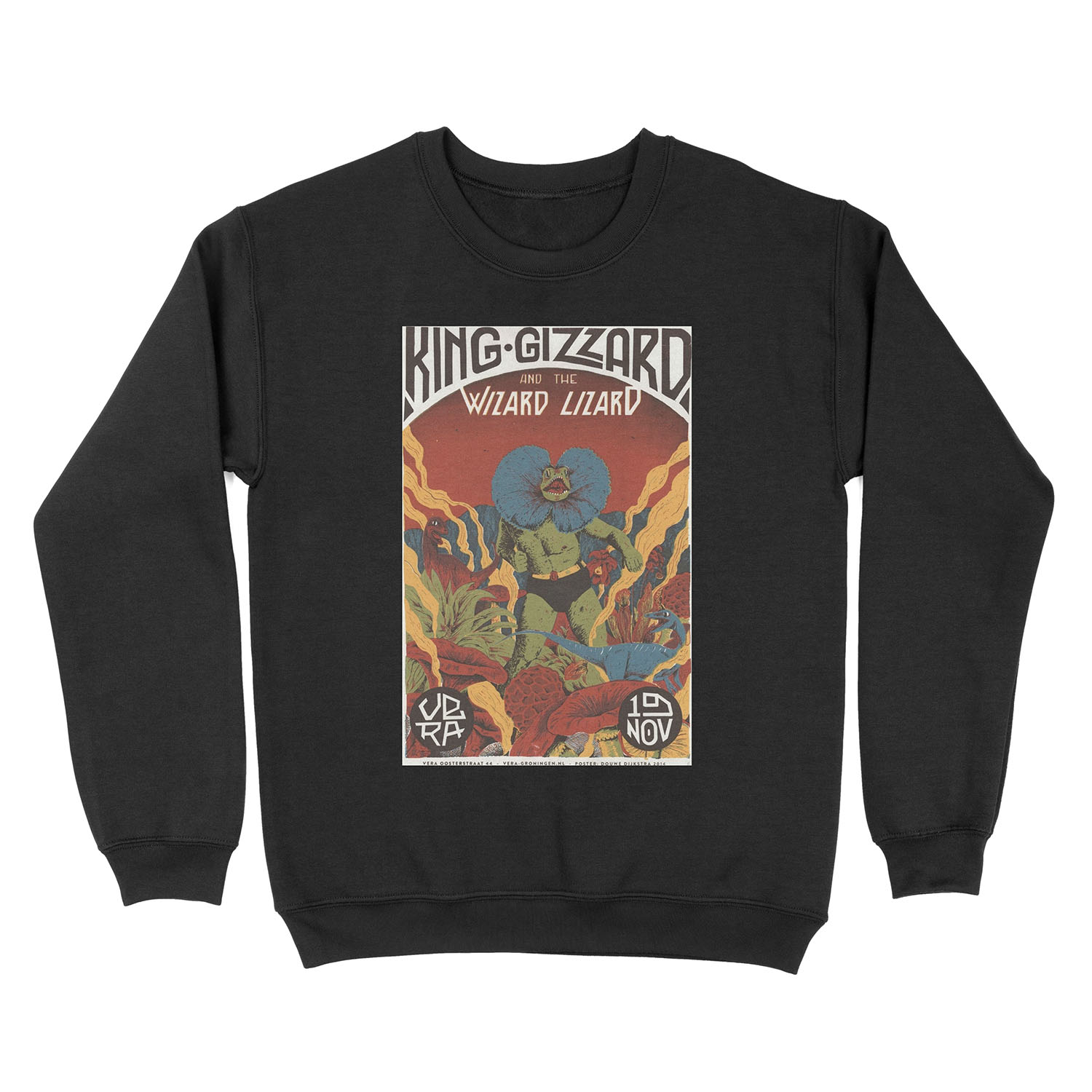 King Gizzard and the Lizard Wizard tour poster Unisex Crewneck Sweatshirt