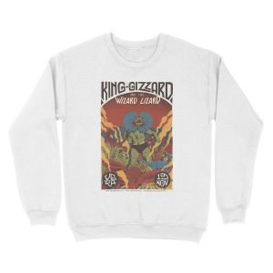 Alternative view of King Gizzard and the Lizard Wizard tour poster Unisex Crewneck Sweatshirt