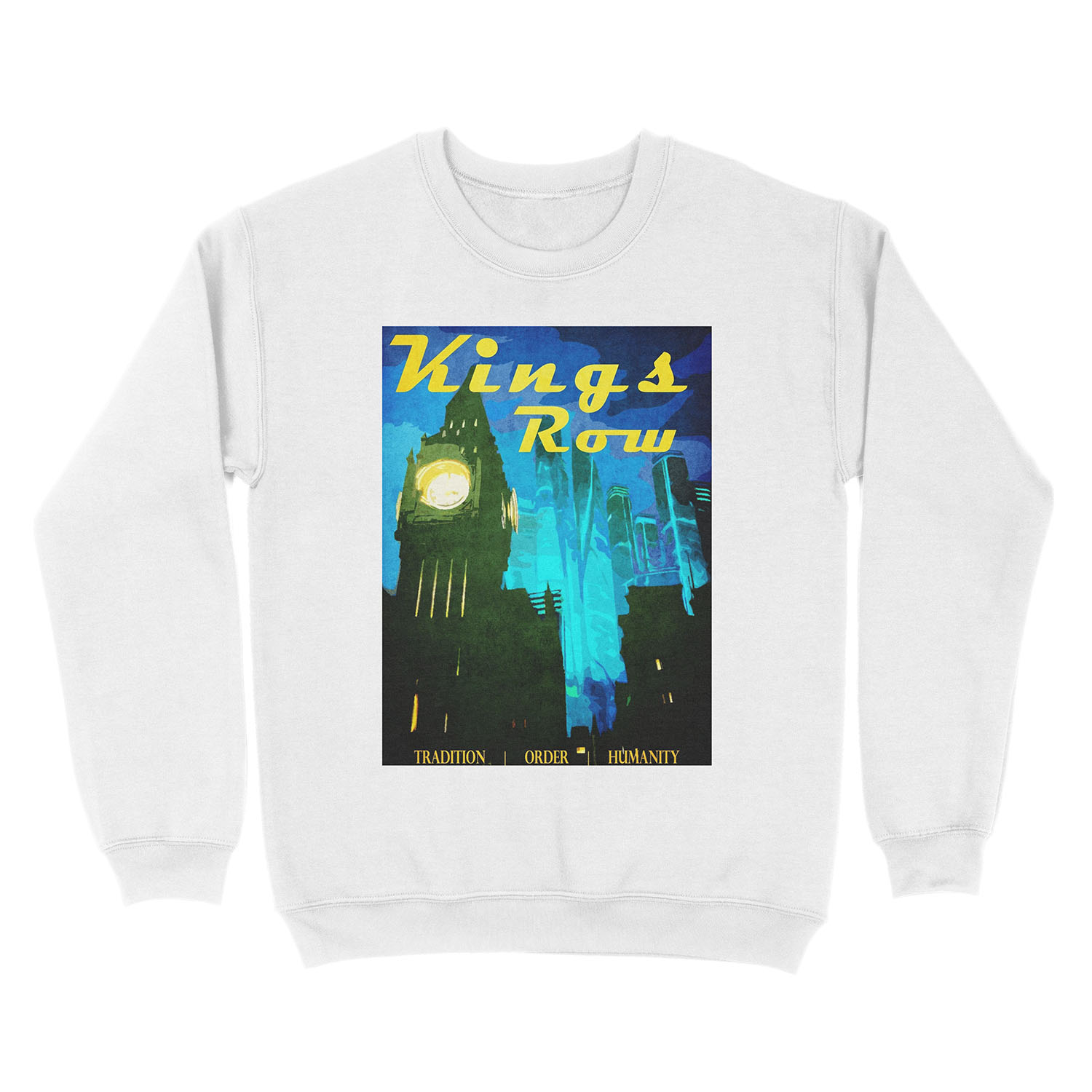 King's Row Vintage Travel Unisex Crewneck Sweatshirt - Image 2